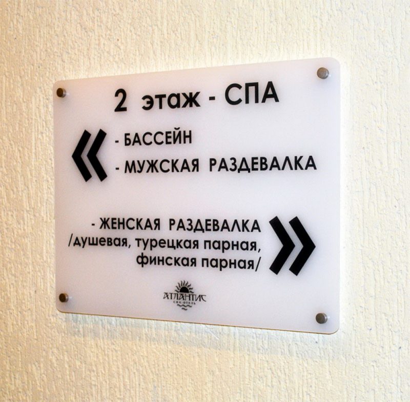 Оформление табличек